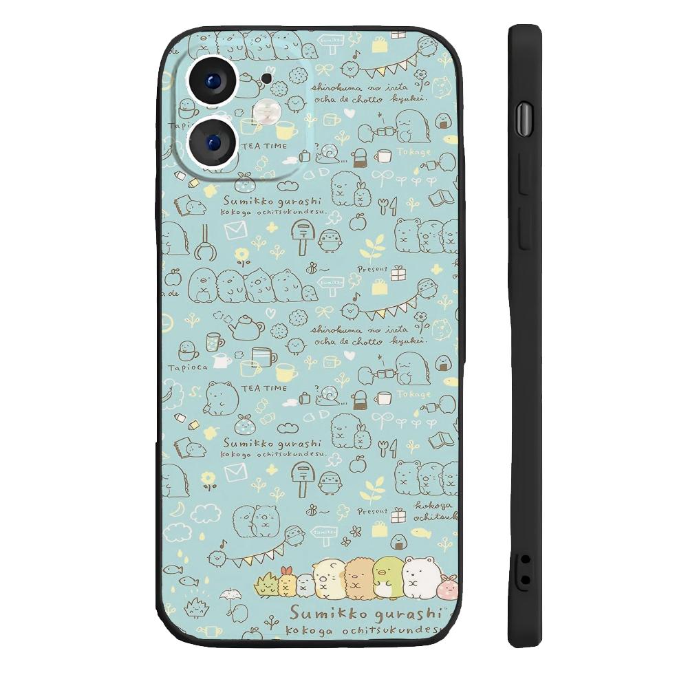 

Чехол для телефона Sumikko Gurashi силиконовый мягкий для IPhone 16 15 14 13 12 11 Plus Pro Max Plus For IPHONE 16PROMAX