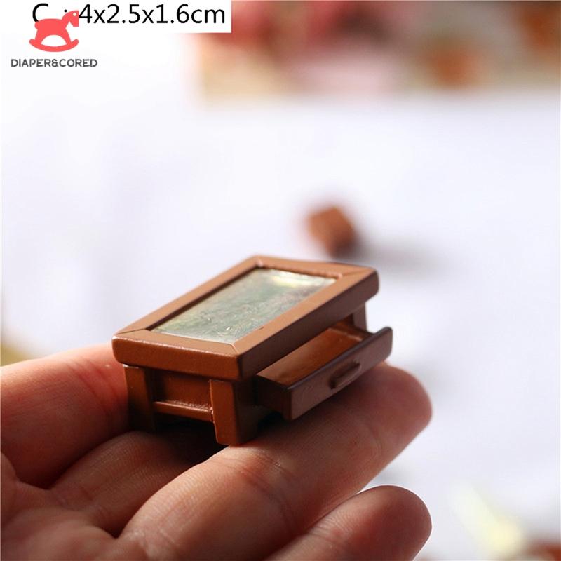1/12 Dollhouse Simulation Tea Table Model Dolls House Living Room Miniature Furniture Decoration Accessories