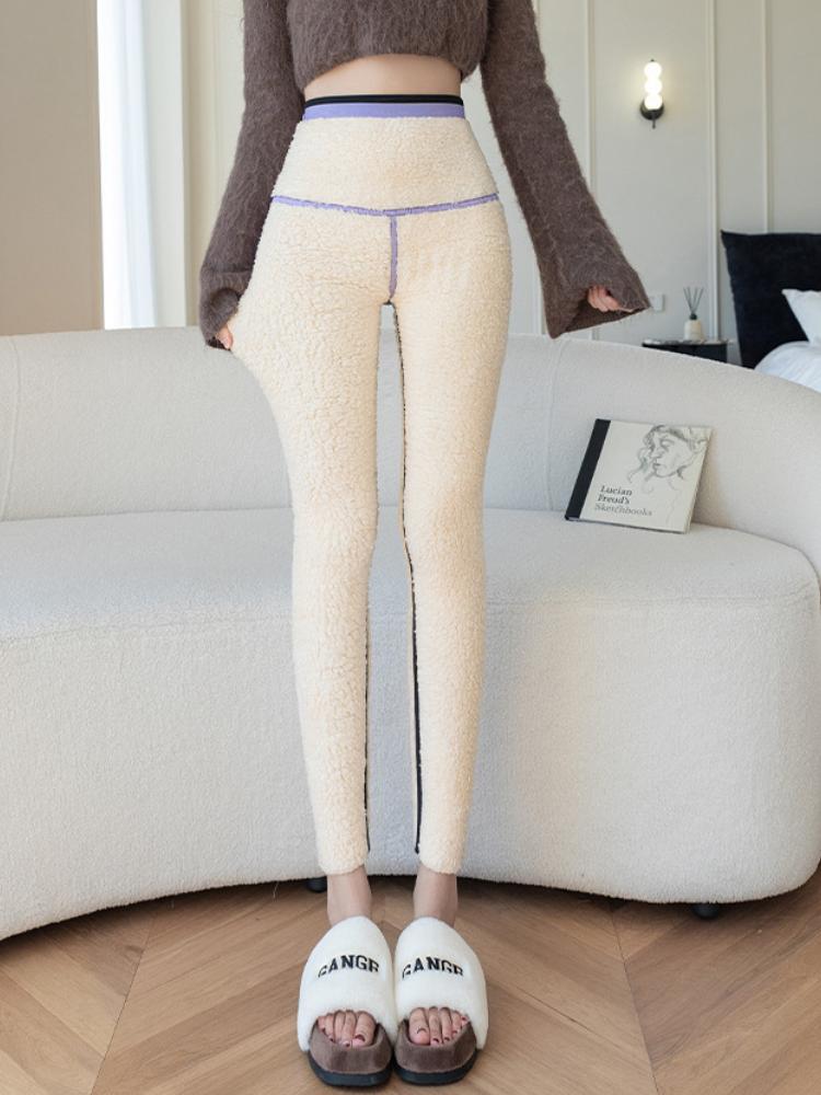 Thermal Shark Skin Leggings Women Winter Thick Fleece Lined Tights Pants Long Johns High Waist Skinny Warm