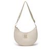Solid Color Shoulder Bag Women's Silver/Ivory Casual 7ACRMD75N