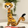 25Cm Simulation Jungle Animal Plush Toys Super Plush Stuffed Animal Toys Tiger Cat Lion Dog Dolls Room Decoration Kids Birthday Gifts