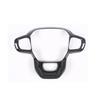 Carbon Fiber Look Car Steering Wheel Cover Trim For Ford Ranger T9 2023+ Auto Accessories