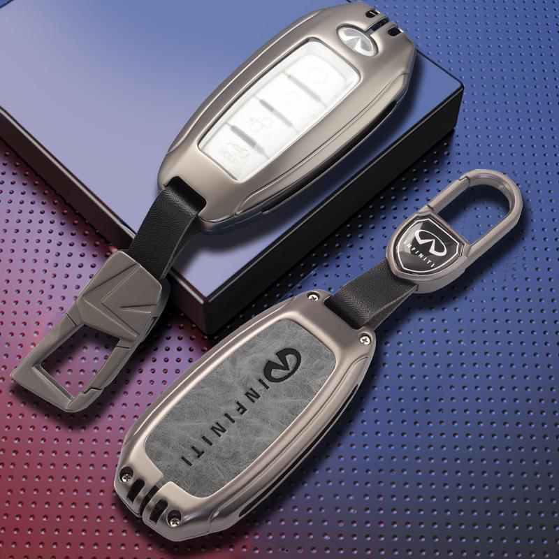 Premium Infiniti QX50/Q50L/QX60 Women's Key Case with Decorative Buckle for 2022 Model