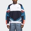 Adidas Originals Trefoil Logo Print Contrasting Sports Loose Fit Crewneck Sweatshirt Men Sweatshirt Multicolor CE4851