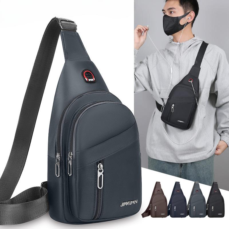 Fashion Chest Bag Men's Oxford Leisure Shoulder Bag Diagonal New Backpack Tide Purse Crossbody Bag No.