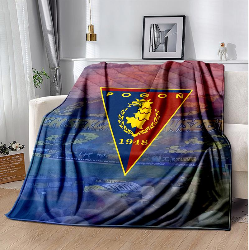 Mks Pogo Szczecin Flannel Blanket Soft Warm All-Season Throw, Design for Camping, Car Travel, Hiking Sofa, Bed, Office Perfect Gift for Parties
