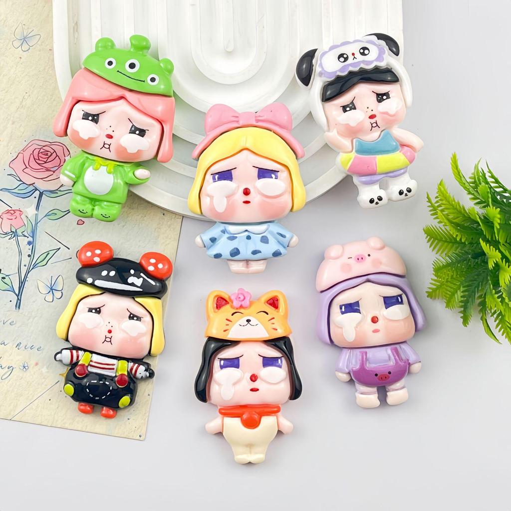 Cute Crying Baby Resin Accessory for DIY Crafts: Phone Cases, Hair Clips, Magnets, Keychains