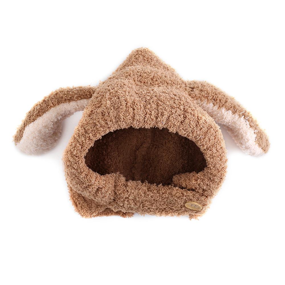 Winter Warm Hat Cartoon Style Cute Ear Design Plush Caps for Infant Boys Girls