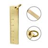 Measuring Tool Ruler Drafting Supplies Brass Copper Key Pendant Metal Number Plate Small Straight Ruler Thickening