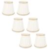 6 Pcs Fabric Lamp Shade Simple Pleated Universal Cloth Lampshade for Floor Table Lamps