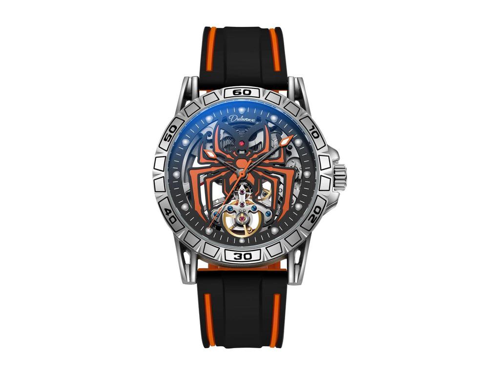 Durenwei Automatic Flywheel Men's Waterproof Luminous Spider Concept Watch