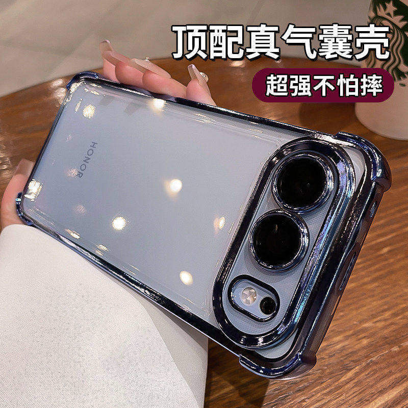 True Anti-drop Application Honor 600 Mobile Phone Case 600pro New 300 Transparent Airbag 500por Lens All-inclusive 50