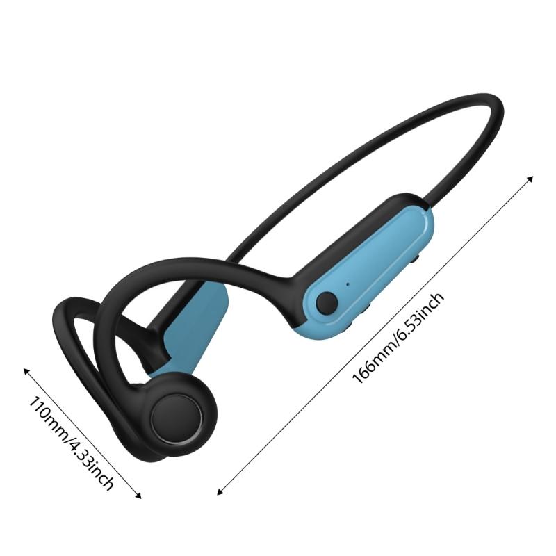 Open Ear Sport Bone Conductions Headphones IPX4 Waterproof For Cycling Running Skiing 8H Playtimes Stable