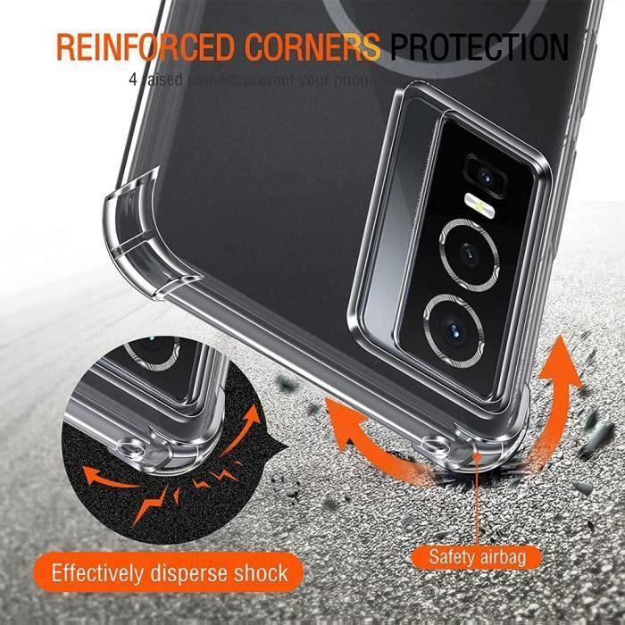 Protective Case - E.F.CONNECTION - Vivo Y76 5G - Silicone - Transparent - Shockproof