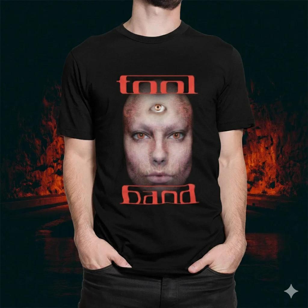 Unisex Adult Casual Music Tool Band Third Eye Face Graphic T-Shirt ... XXXL