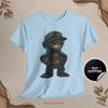Cool Cartoon Monkey T Shirt Fun for Kids and Adults Streetwear Style Gamers Unique Cotton Top Vintage Washed Unisex Stretched
