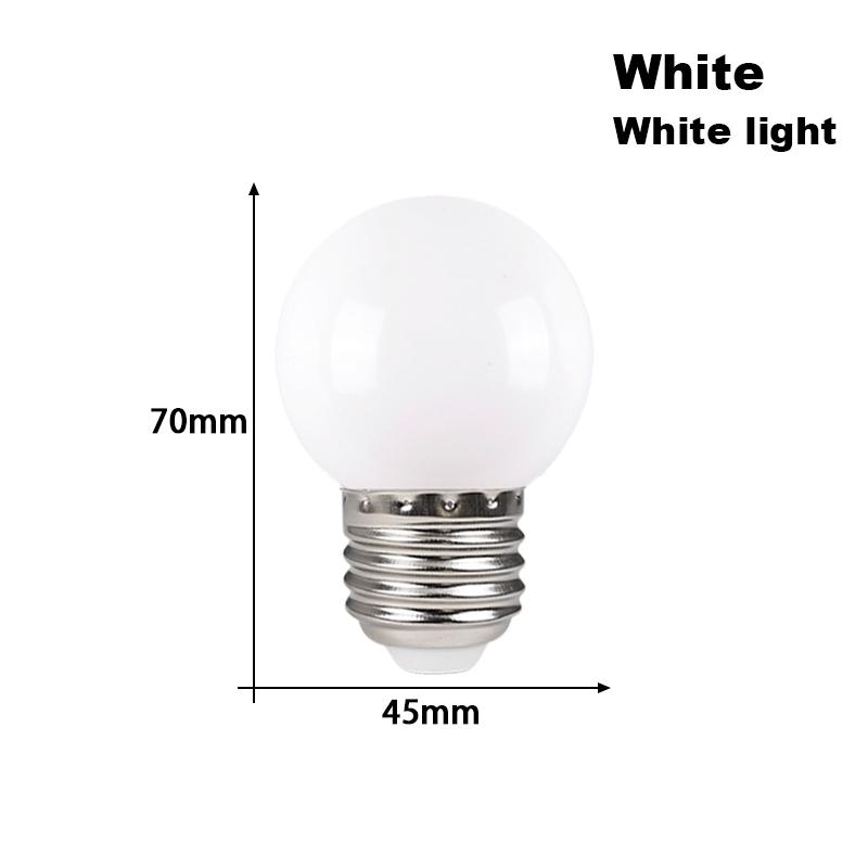 10 stk LED-pære E27 LED-lampe 3W 1W AC 220V Lyspære Kald Varm Hvit Mer Farge Lampada LED Spotlys Bombilla Hjemmedekor Liten Lyspære