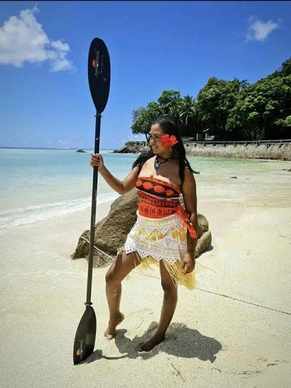 Copii Adult Femei Moana Costum de Sărbătoare Halloween Topuri Film Fustă Copil Cosplay Fancy Rochie Vaiana Peruci Ținută Pentru Fetițe Mici