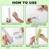 1/2Pcs Herb Saver Storage Container Fresh Herb Keeper Vanilla Vegetables Fresh Preservation Bottle For Refrigerator Kitchen Tool