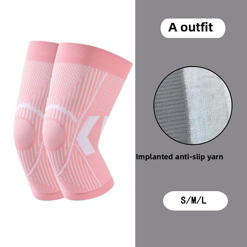 

Sports Knee Pads Non-slip Sand Running Men and Women Breathable Light Badminton Knee Meniscus Knee Pads L size, one pair.