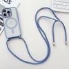 Luxusní šňůrka na krk Lanyard Pokovování Magnetický Průhledný Kryt na Telefon Pro iPhone 17 16 15 14 13 12 Pro Max 11 Pro Magsafe Měkký Kryt