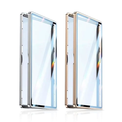 IBcaravan Magnetic Loader Case for PSA Approval, UV Protection, Aluminum Alloy, Gold and Silver, Set of 2 for PSA