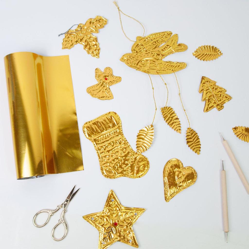 Aluminum Foil Craft Sheets 10Pc High-Ductility Art Supplies Art Project Aluminum Foil Sheets for Painting Engraving Decor Crafts