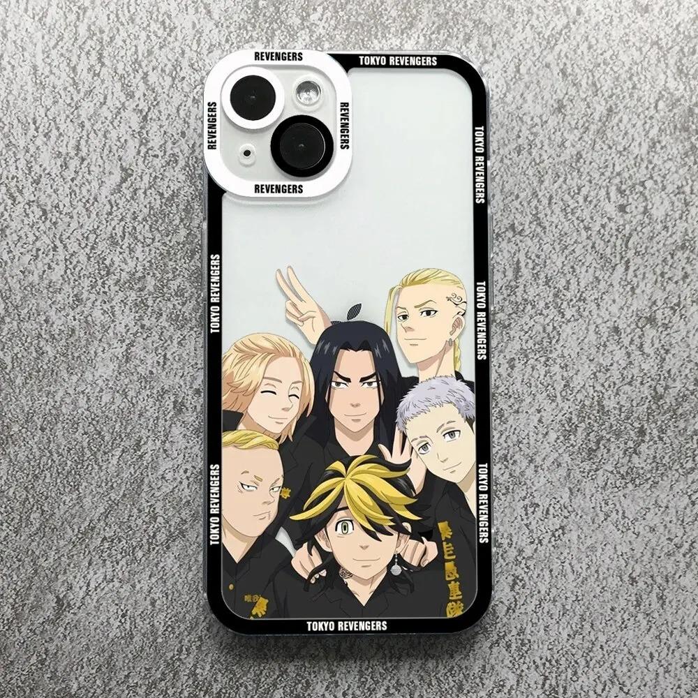 Tokyo Revengers Anime Phone Case For iPhone 16 15 14 13 12 11 Pro Max XS X XR 7 8 SE Covers Transparent Fundas
