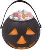 Wiaderko Dynia Na Cukierki Czarne Halloween 15Cm