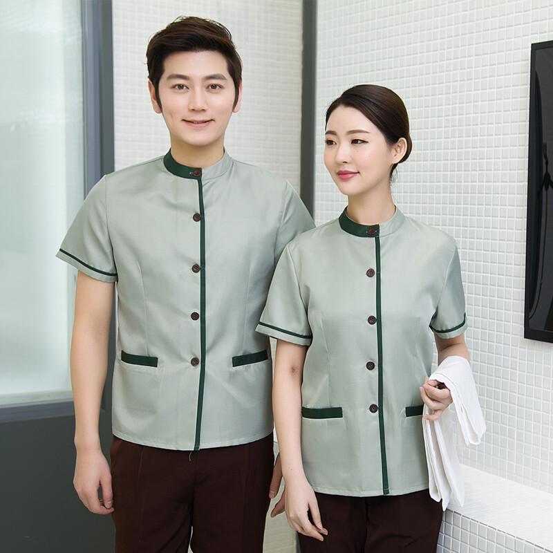 Women's Short Sleeve Cleaning Work Uniform Set