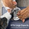 Cat Water Fountain Smart Super Silent Automatic Circulation Filtration Stainless Steel Pet Fountain EU Plug