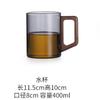 400ml Heat-resistant Glass Cups with Walnut Handle Household Flower Tea Mug Tea Making Cup Milk Water Cup
