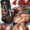 4-in-1 Automatic Male Masturbator with Sucking Heated Vibration and Articulation Penis Pump Male Sex Toys Powerful Male Adult Toys