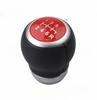 Shift Knob for Subaru for Impreza WRX GDB GRB GVB VAB 6-speed MT, Leather/suede, Red, Manual, (Red)