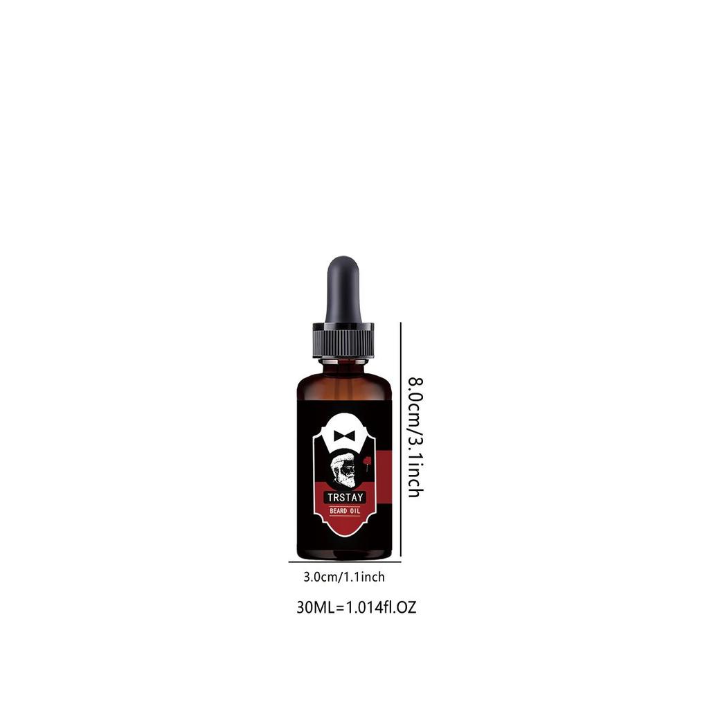 Men's Beard Growth Oil Fluid Nourishing Beard Chest Hair Growth Essential Oil Professional Brazilian Keratin Rosemary