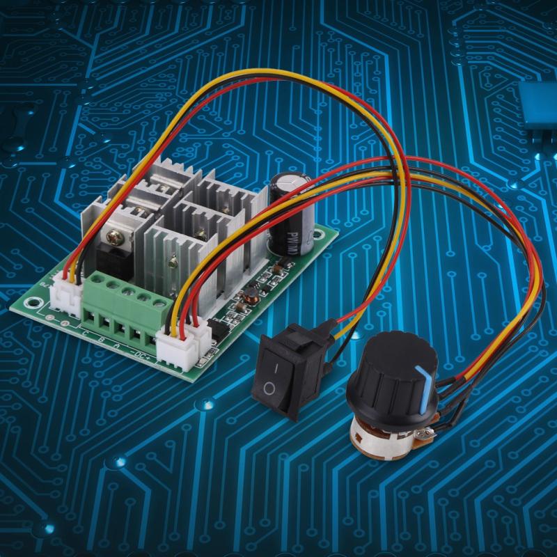 15A DC 5V-36V 12V 24V Brushless Motor Speed Controller CW CCW Reversible Switch