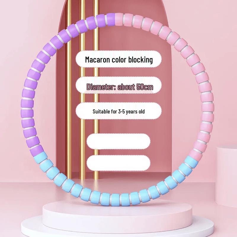 TLXT Colorful Macaron Kids Soft Hula Hoops (2-Pack)