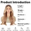 XINRAN Synthetic Wavy Wig With Bangs Extension Long Wig Heat Resistant Wigs For Women Daily Party Use