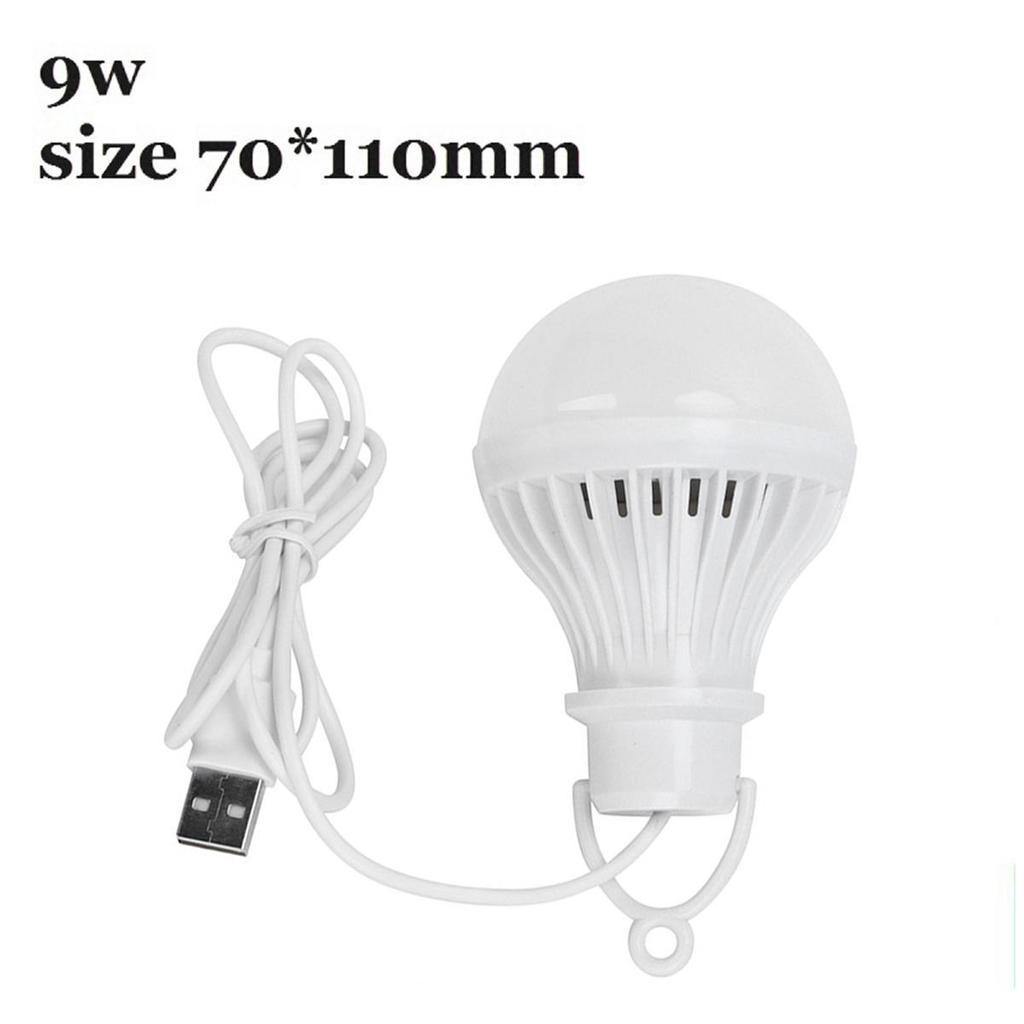 Usb Led Camping Lamp 3w 5w 7w 9w 12w With 1.2m Clip Line Room Light 5v Bulb Milky Cover Table Eye/protection Usb-adapter-powered