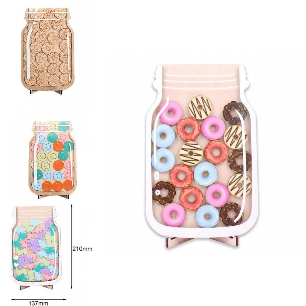 Colorful Wooden Star Reward Jar For Kids With 25 Adorable Star Tokens For Learning Discipline And Motivation In Home And Office Settings
