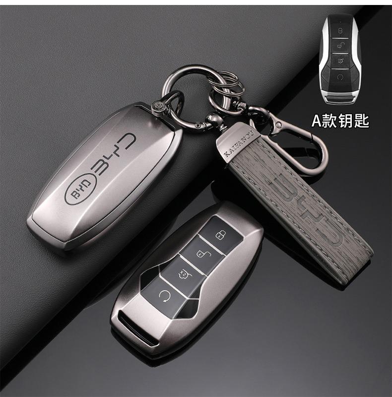 Silver TPU Car Flip Remote Key Case Cover Holder Shell Fob For BYD Song Plus Atto 3 Han EV Tang DM Qin Seal Dolphin Accessories