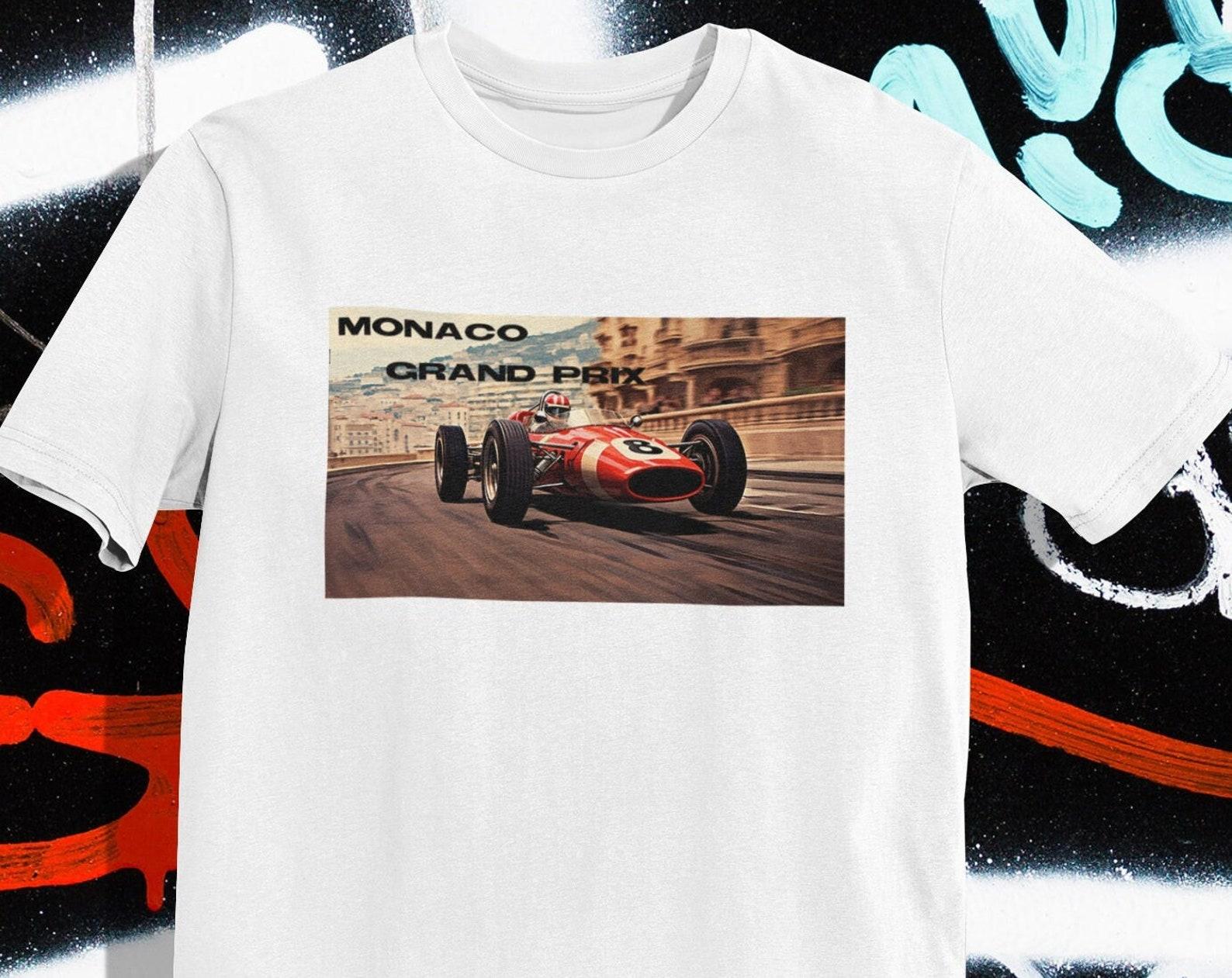Monaco Grand Prix T-shirt: Retro Formula Car Racing Tee 3XL