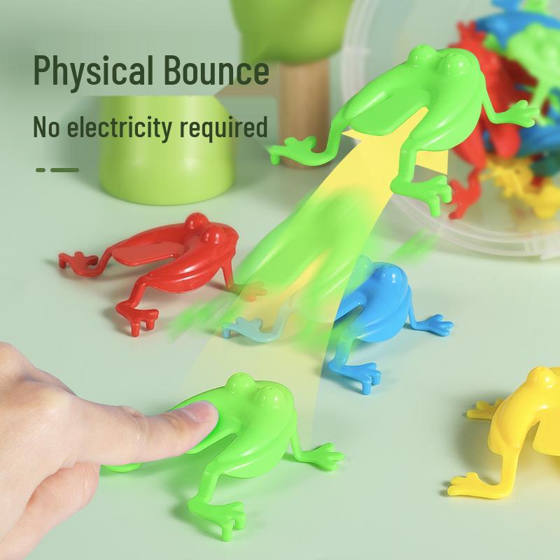 Retro Jumping Frog Toy: Nostalgic 80s-90s Parent-Child Educational Fun