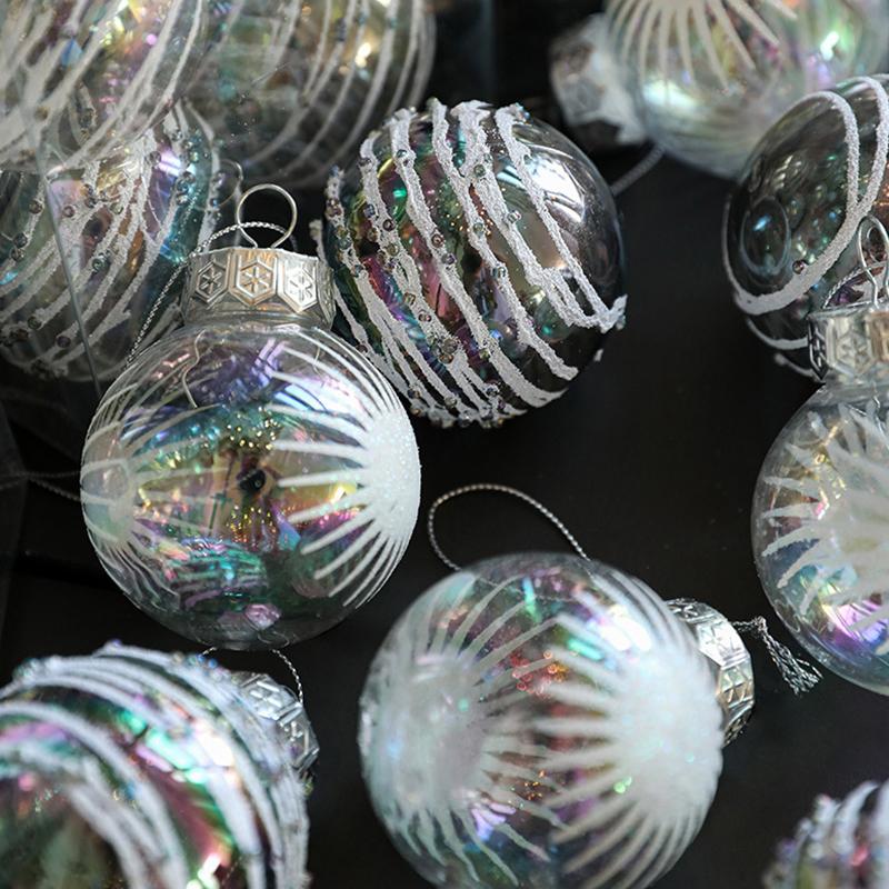 6PC/Set Christmas Ball Ornaments Valentine's Day Hanging Balls Gifts Plastic Balls New Year Multiple Options Available