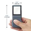 Mini Bright LED Handheld Sliding 5x Magnification Magnifier, Type, (PO-55)