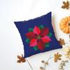 Simple Casual Fresh Elegant Simple Flower Art Cushion Cover Washable Linen Pillowcase Soft  for Daily Sofa Bed Home Room Decor
