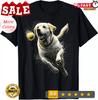 Yellow Labrador Retriever chasing a ball Labrador Retriever Gift Unisex T-S