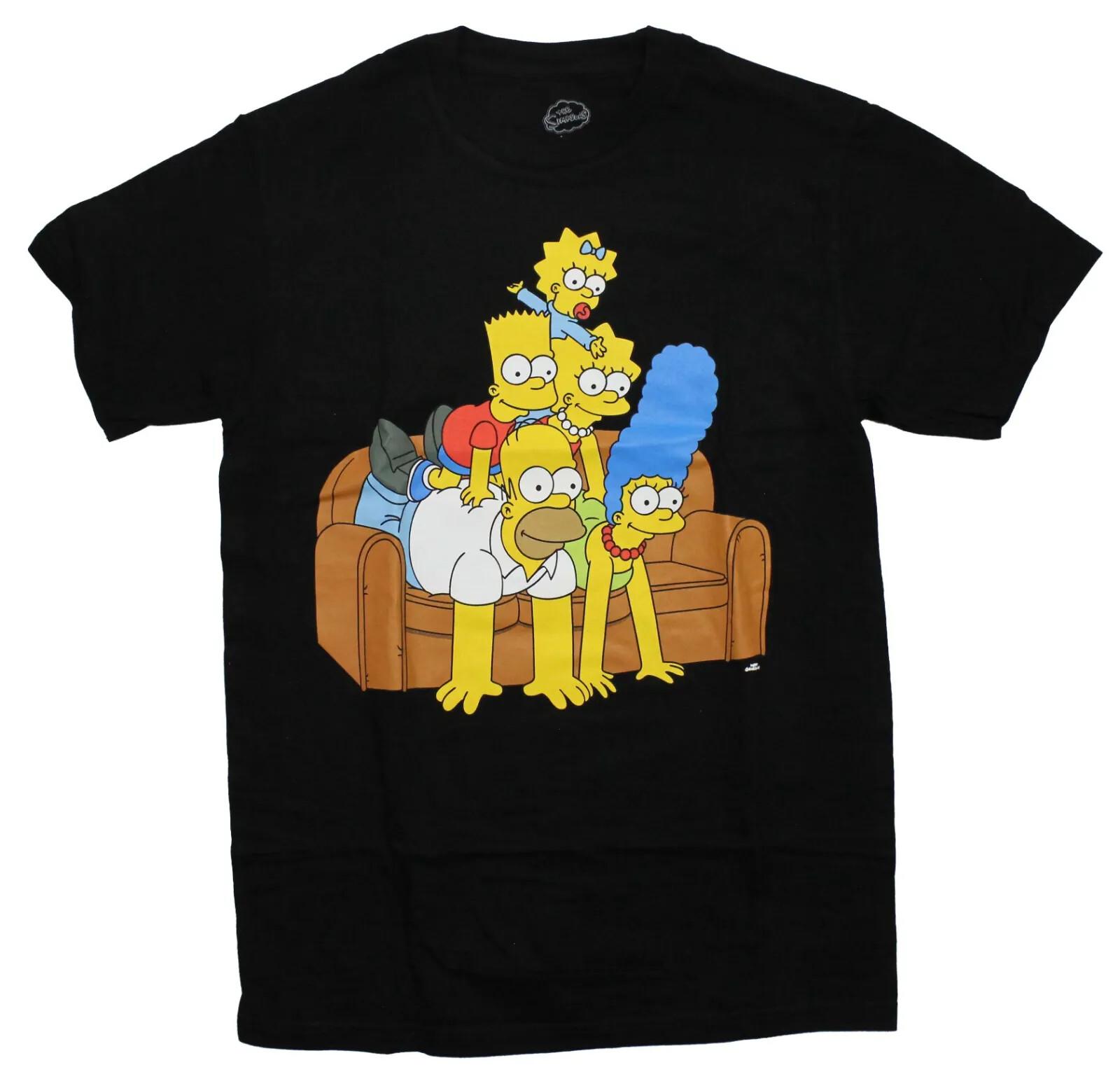 

26 The Simpsons Tee Shirt Balancing In Cheerleader Pyramid Couch New. Unisex T-Shirt S разноцветный