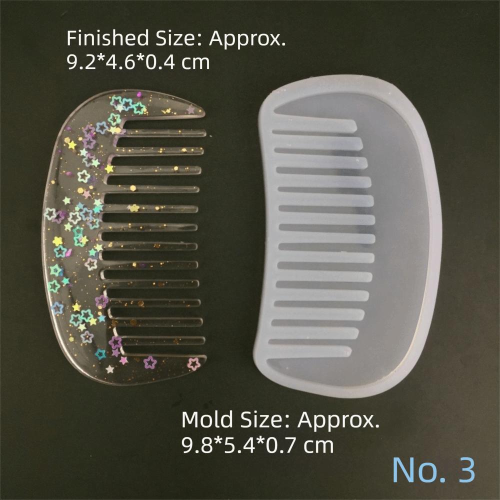 Silicone Comb Mold DIY Craft Epoxy Resin Mould Hair Comb Resin Mold  DIY Jewelry Craft Supplies