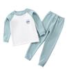 Children's Fleece Autumn Clothes & Trousers Set: Warm Underwear & Loungewear for Boys & Girls